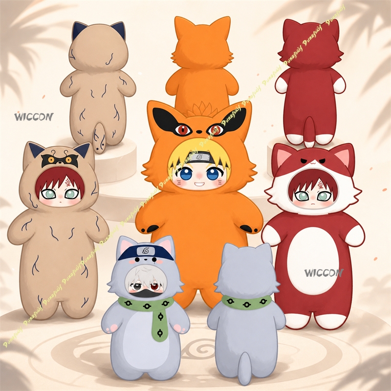 Anime Merchandise Plush Toys - Аниме-мерч: Подушка-игрушка Какаши/Гаара, плюшевая кукла, милая