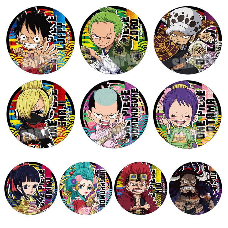 Anime Merchandise Types - Цельный значок аниме версии Q, Луффи